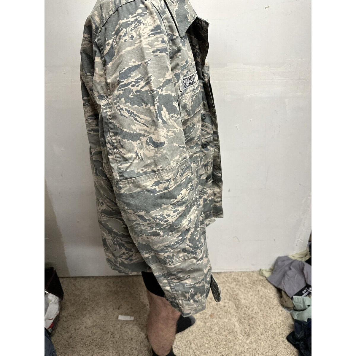 Men’s USAF Abu Airman Battle Uniform Civil Air Patrol Tool Uniform Blouse 46R