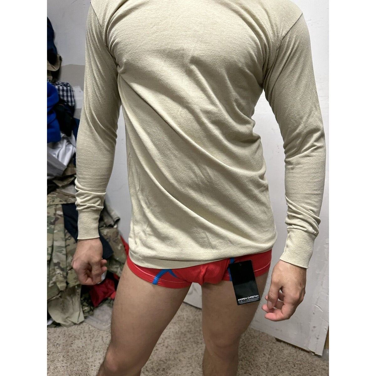 Men’s Duke Athletic Products Long Sleeve Desert Sand Civil Air Patrol USAF Shirt