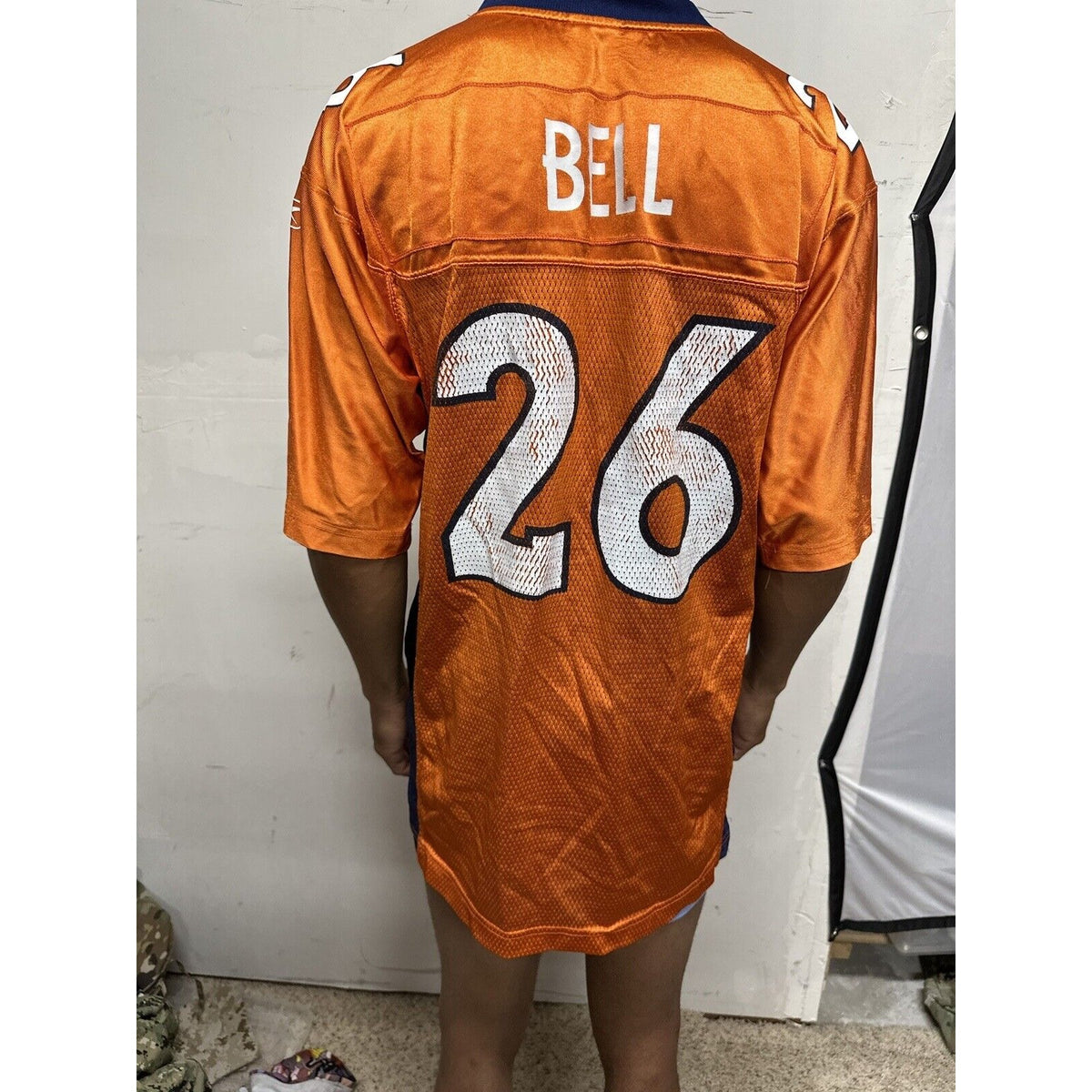 Men’s NFL Equipment Reebok Denver Broncos 26 Bell Football Jersey