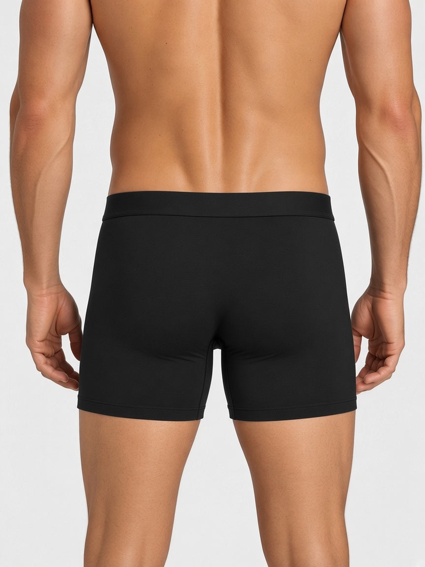 lululemon black boxer briefs - back view