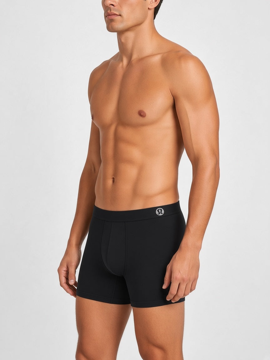 lululemon black boxer briefs - side view