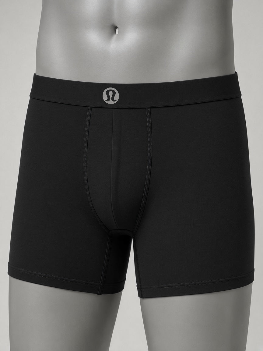 lululemon black boxer briefs - waistband detail