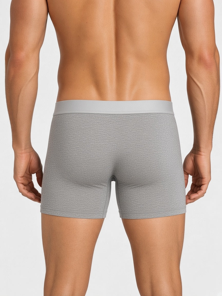 lululemon heather gray boxer briefs - back view