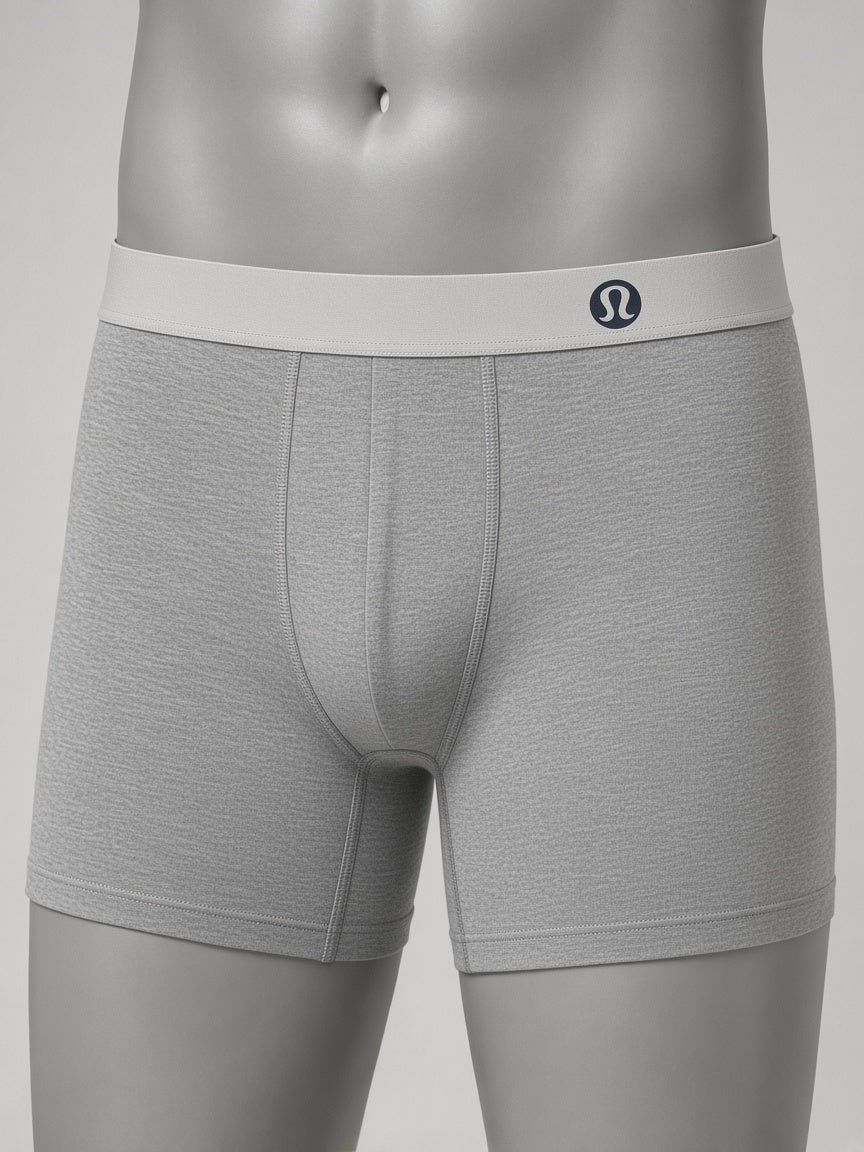 lululemon heather gray boxer briefs - waistband detail